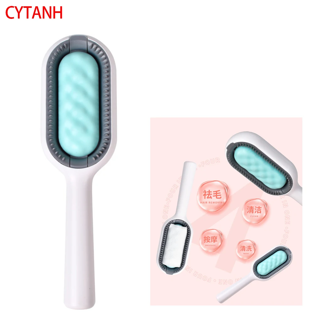 

Double Sided Brushes for Cat Dog Pet Grooming Comb with Wipes Kitten Brush Gato Accesorios Hair Removal Artículos Para Mascotas