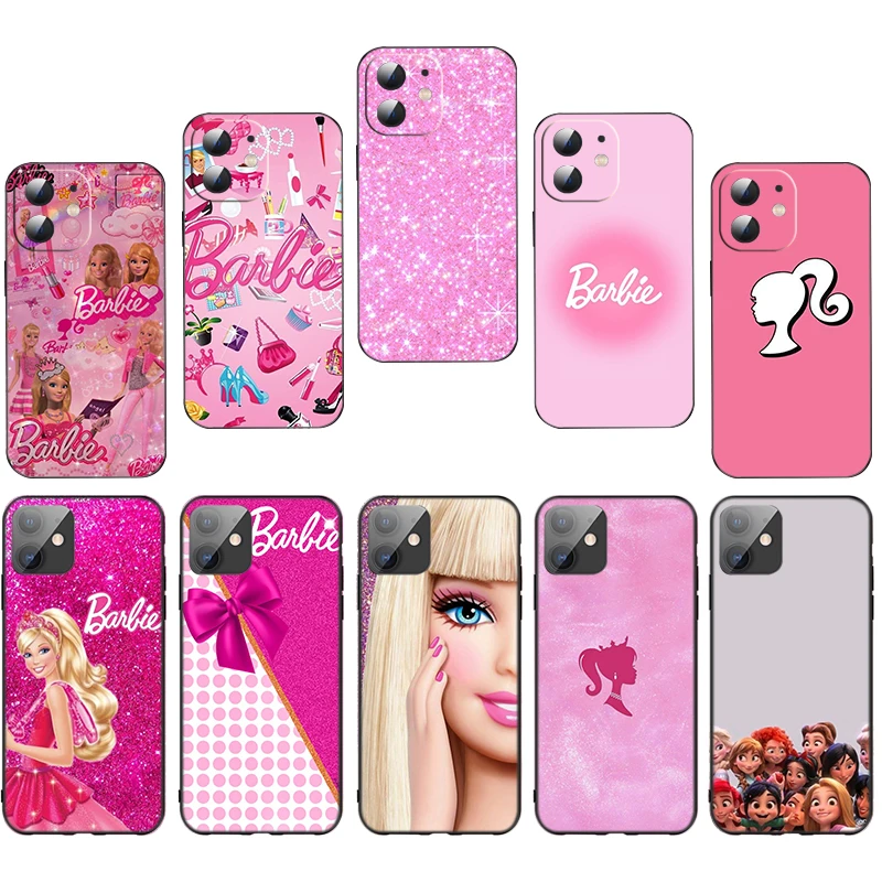 F14 Princess Pink B-Barbies2 Soft Silicone Case for Samsung Galaxy A05 A05s A24 A04 A04s J4Plus A23 A13 A14 A33 A34 5G Caver