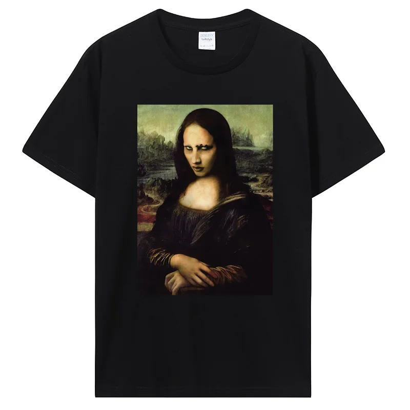 Marilyn Manson мужская футболка из хлопка