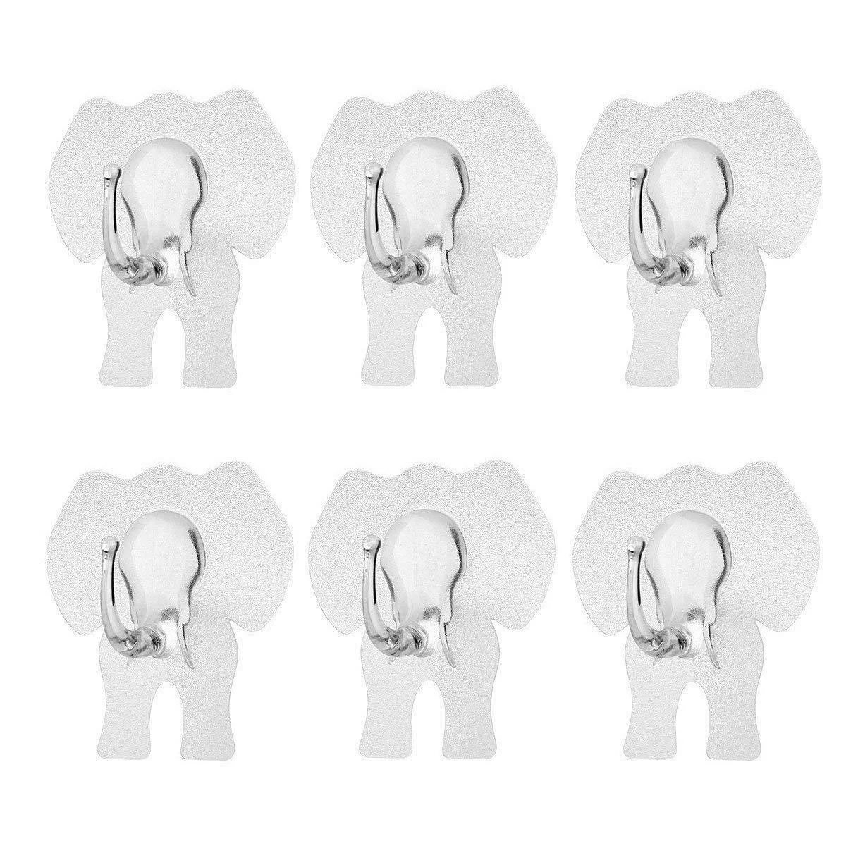 

6pcs Adsorption Traceless Elephant Hook