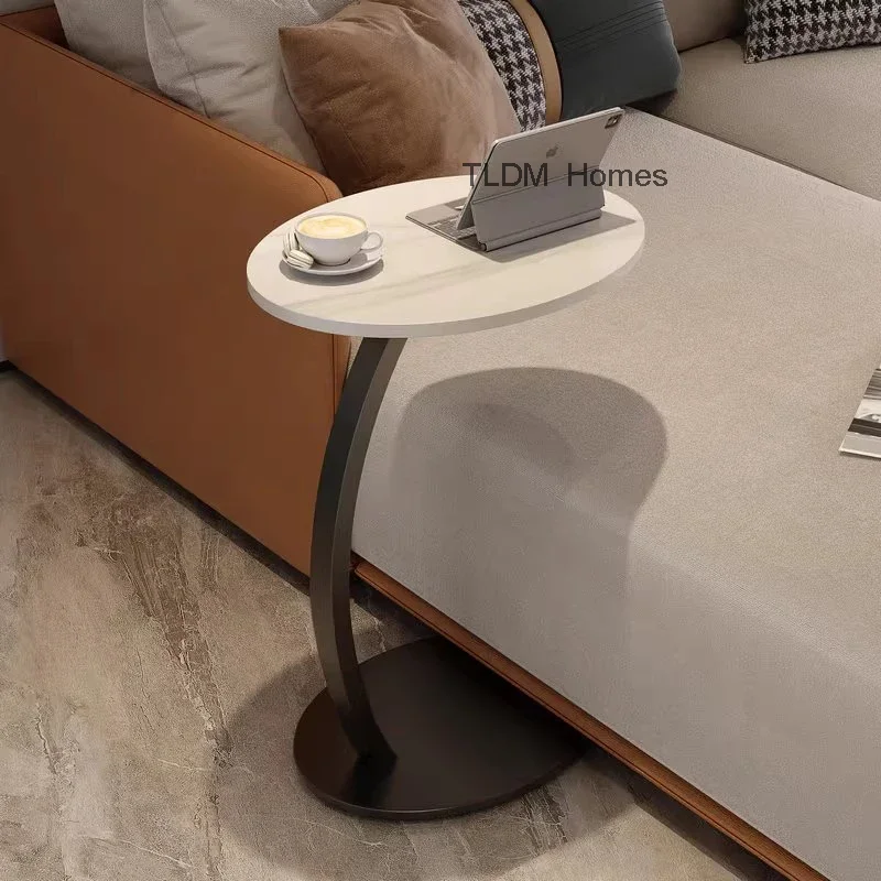 Мраморные мини-журнальные столики Диван Съемные дизайнерские круглые