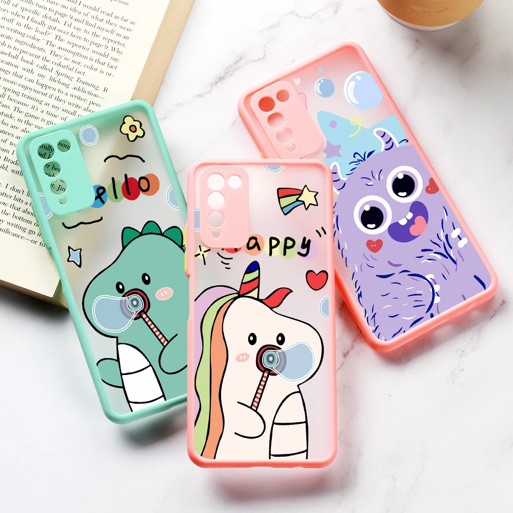 

P40 Lite Case For Huawei P30 Lite 2019 Case P20 P30 P40 Pro Plus Nova 5T 6 7 SE Mate 30 20 Pro Lens Protection Matte Cute Covers
