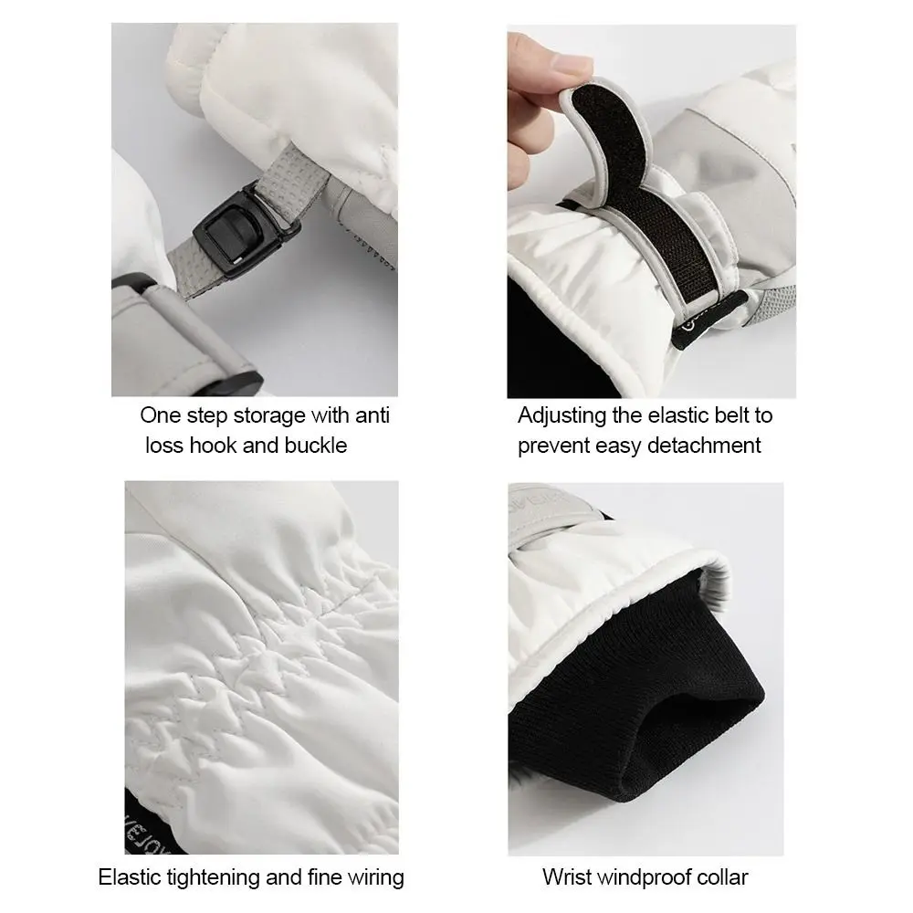 Зимние перчатки для сноуборда и лыж Нескользящие водонепроницаемые сенсорных