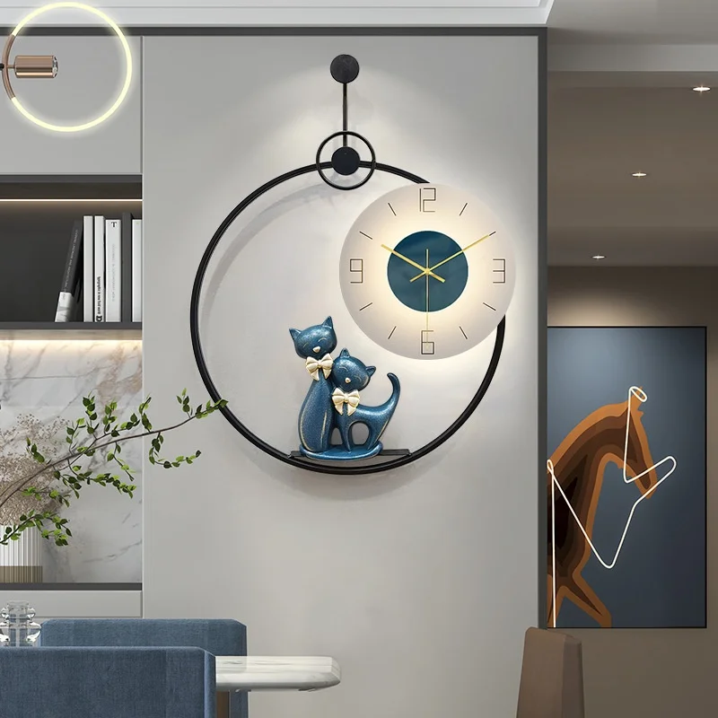 

Lighting Creative Wall Clock Living Room Wall Decoration Pendant Sculpture Suitable for Bedroom Corridor 55X40CM21.6"X15.7"