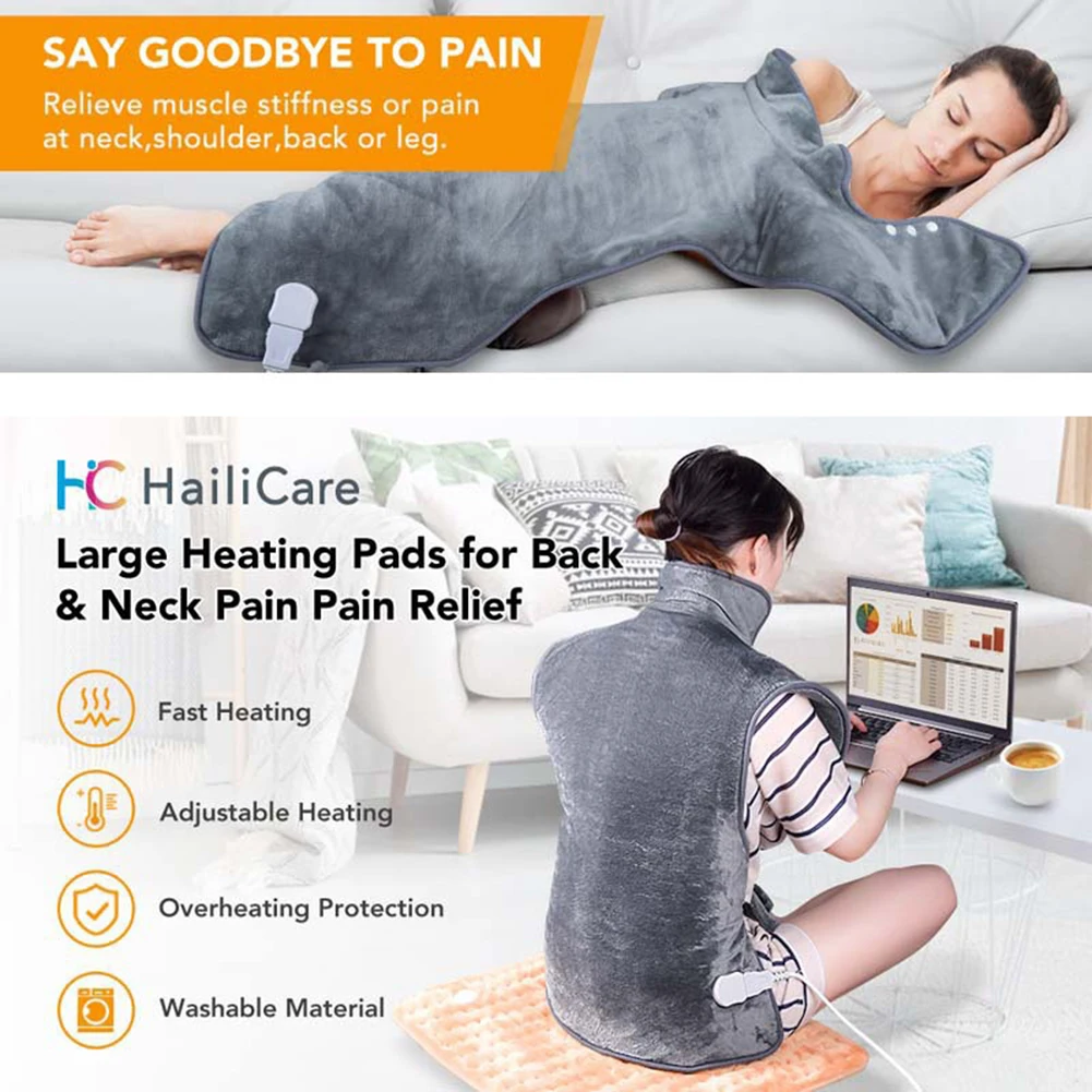 

Нагревательная плечевая Подушка, домашняя обезболивающая Массажная зимняя жилетка с подогревом, многофункциональная мягкая приятная для ...