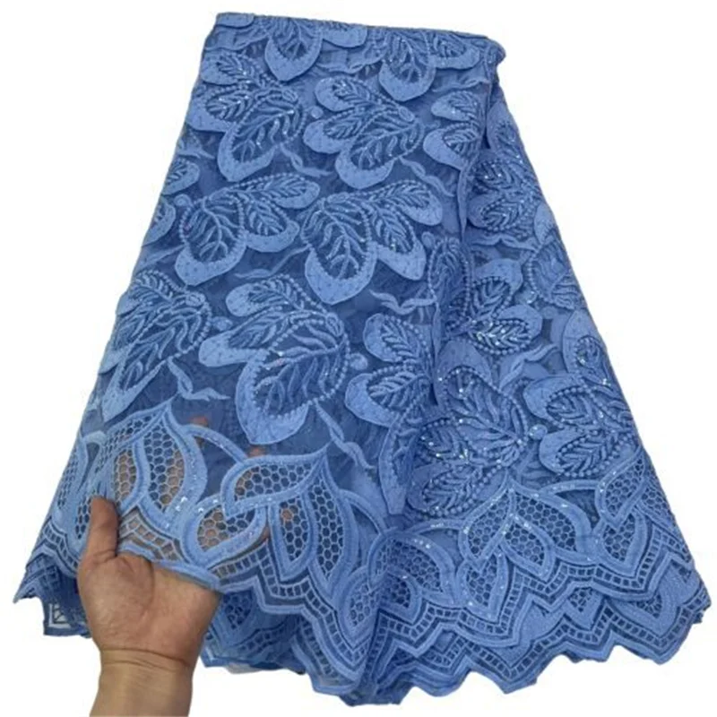 

Зеленая французская искусственная 3D Цветочная вышивка, Ткань 5 ярдов, африканская кружевная ткань для свадьбы