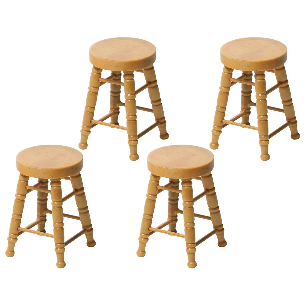 

Миниатюрные стулья, деревянные столы для чайного послеобеденного стола, мебельная мебель, стул, мини-стул «сделай сам», сказочный садовый и...