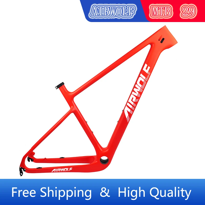 

AIRWOLF карбоновая рама Mtb 29 хардтейл Boost 148 мм Внутренний кабель 1070g гоночные горные велосипедные рамы S M L XL рама для горного велосипеда 29er