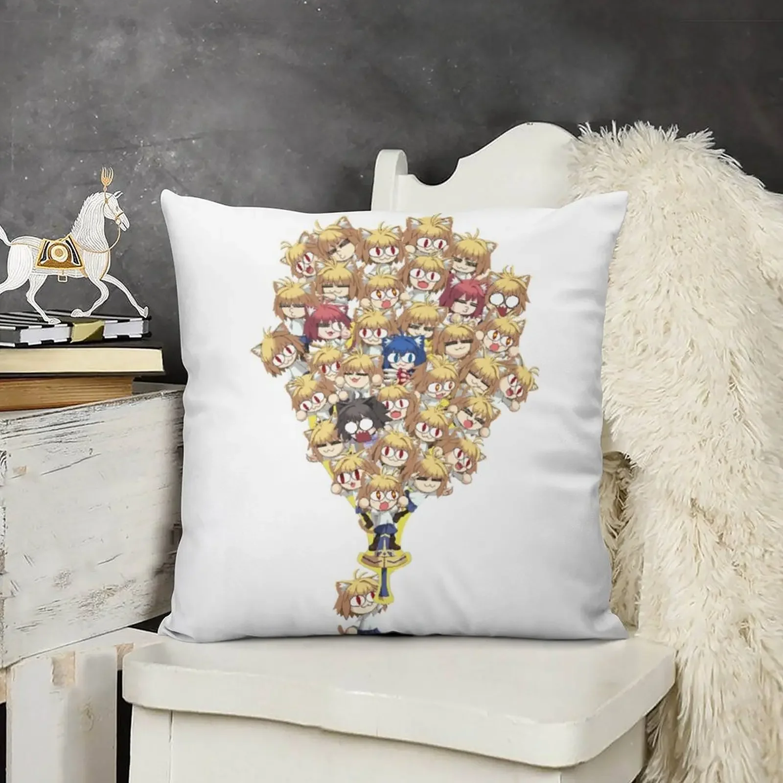 NOBLE NECO PHANTASM Декоративная подушка Подушки для дивана Наволочка Подушка