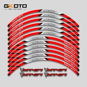 With MT07 Logo Motorcycle Reflective Wheel Stickers Rim Decal Set For
Yamaha Mt-07 2014 2015 2016-2022 2021 2020