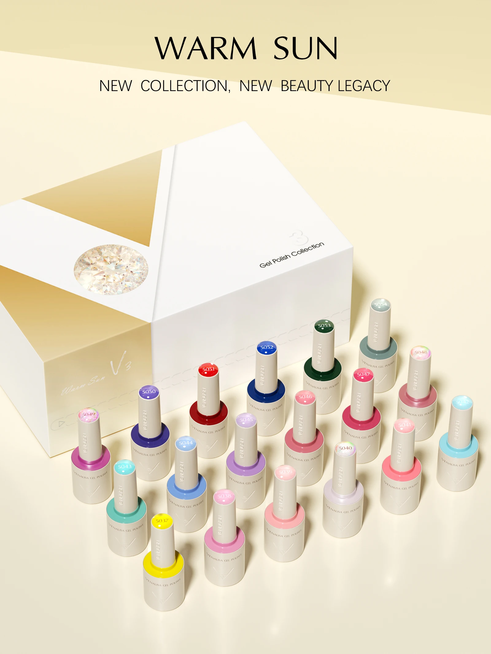 Фото 10 мл Гель-лак для ногтей VENALISA VIP-комплект Hema TPO Free Vegan Gorgeous Color Nail Manicure Soak off UV LED Набор гель-лаков для ногтей №4