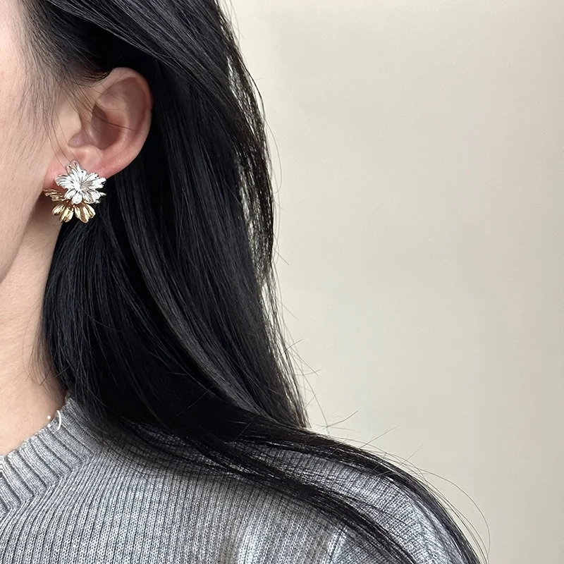  Дизайнерские съемные двухслойные золотые и серебряные двухцветные