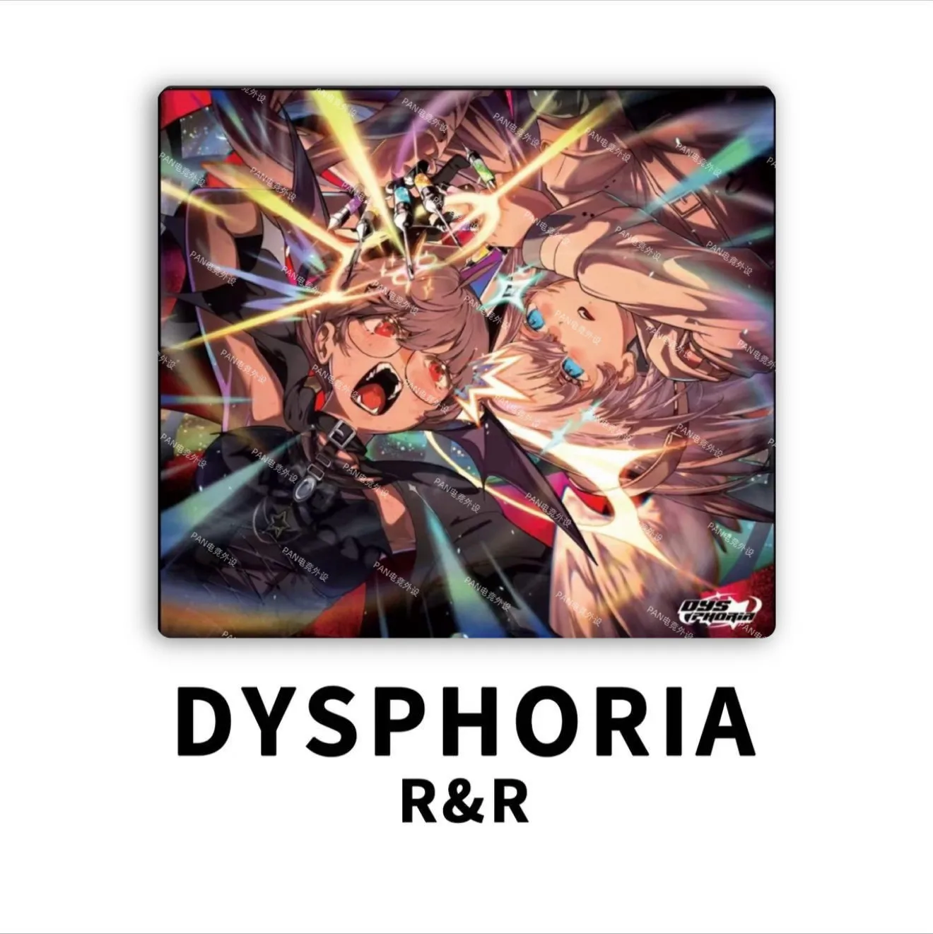 Фото Игровой коврик для мыши PAN Esports DYSPHORIA R&R Glass, обеспечивающий одновременно скорость и плавность движений, для VALORANT, TTK, CSGO, аксессуары для ПК, подарки. №2