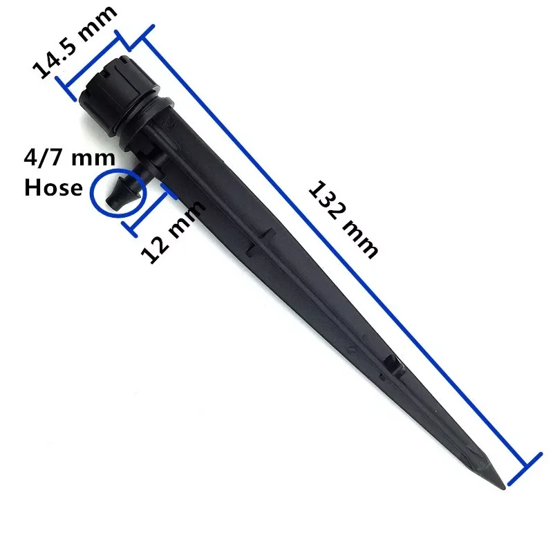 

10Pcs Micro Bubbler Drip Irrigation Adjustable Emitters Stake Water Dripper Farmland watering Use 4/7 mm Hose