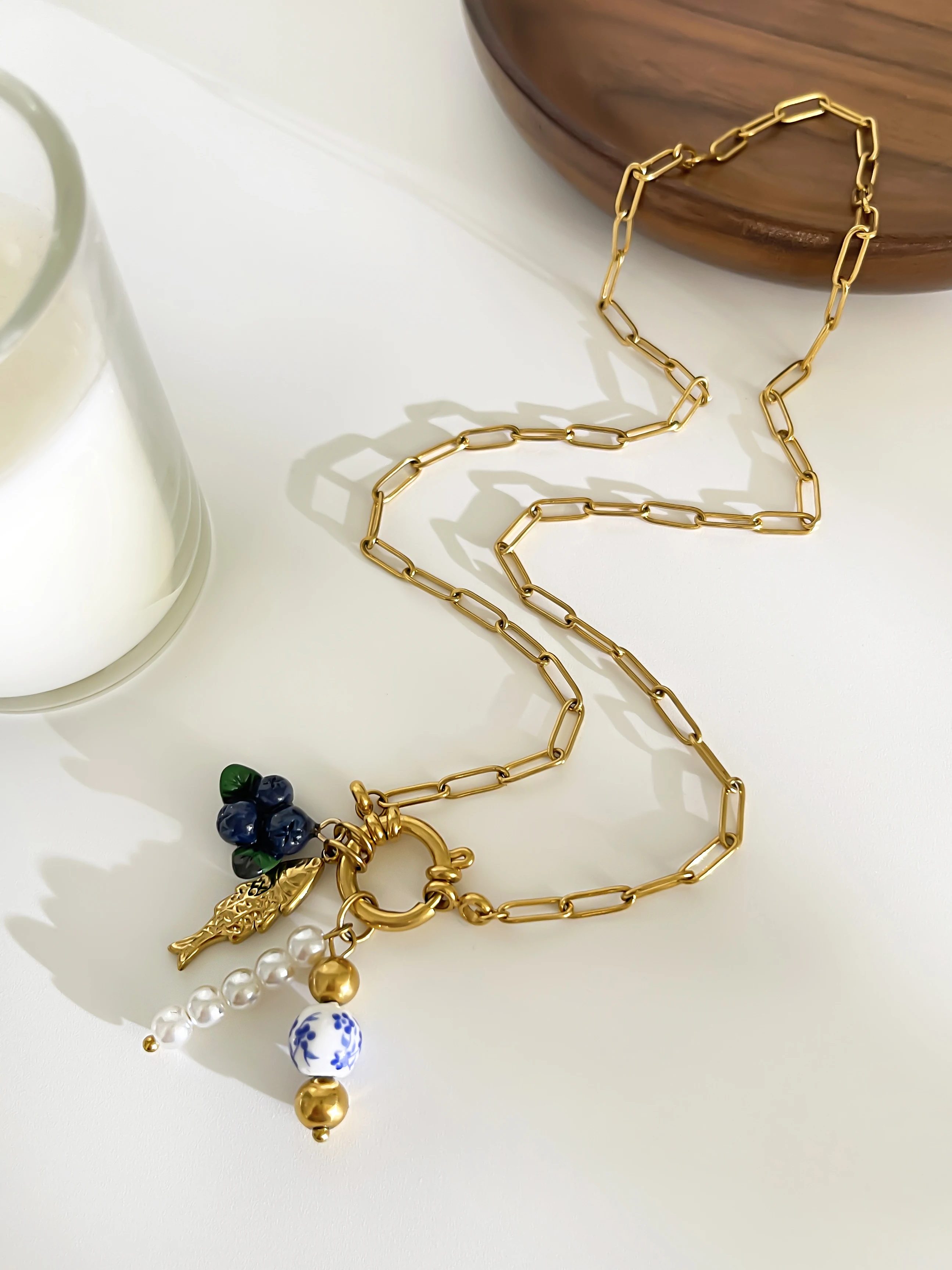 Peri'sbox эффектное модное ожерелье с подвеской в виде ракушки из искусственного