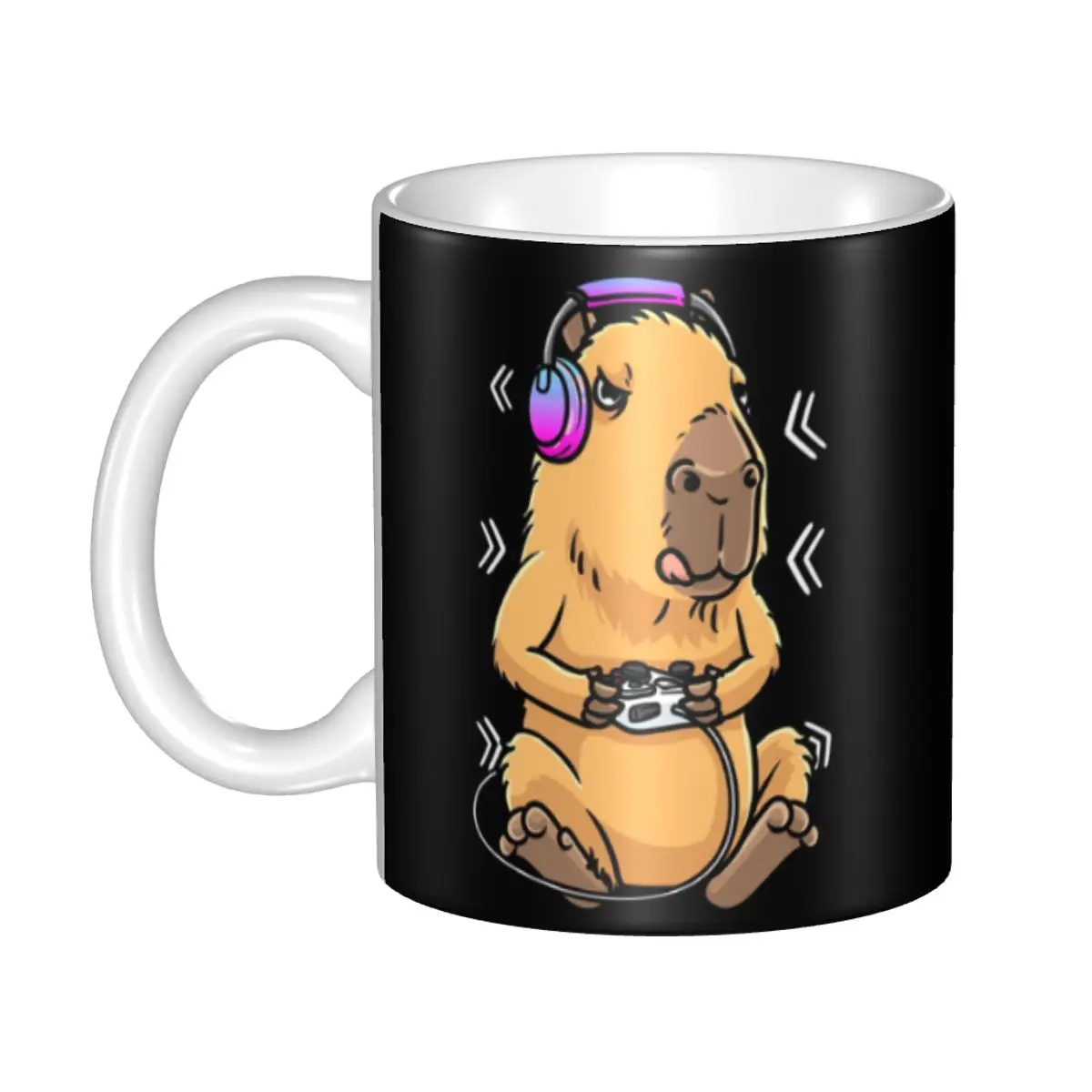 

DIY Capybara Giant Cavy Rodent Gamer Gaming Ceramic Mug Custom Coffee Cup Creative Present