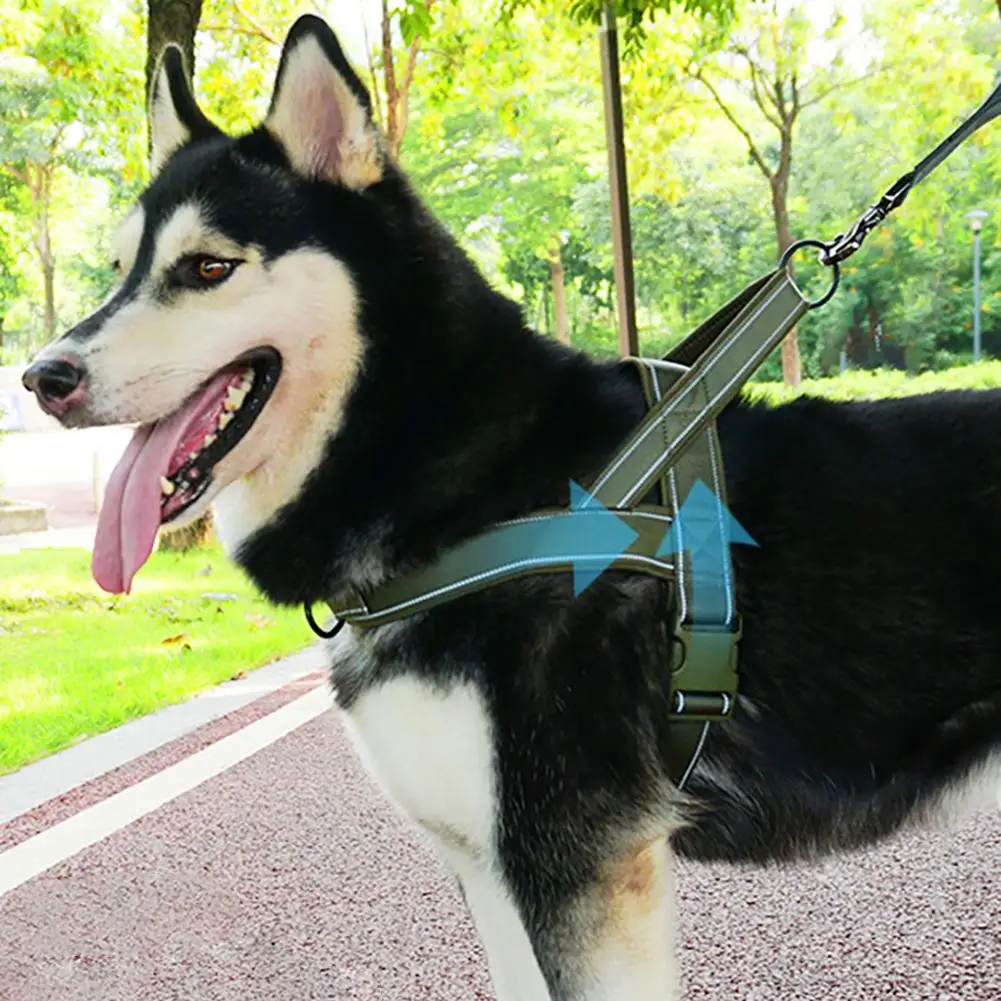 

Pet Dog Chest Strap With Handle Adjustable Reflective Pet Training Harnesses For Small Medium Large Dogs