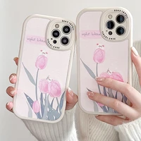 flower case for iphone 11 12 13 pro max mini x xs max xr 7 8 6 6s plus se2020 silicone shockproof cover