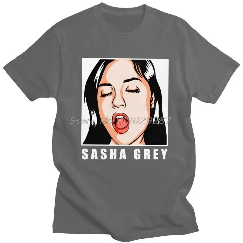 Забавная серая футболка Саша мужская из чистого хлопка городские футболки с