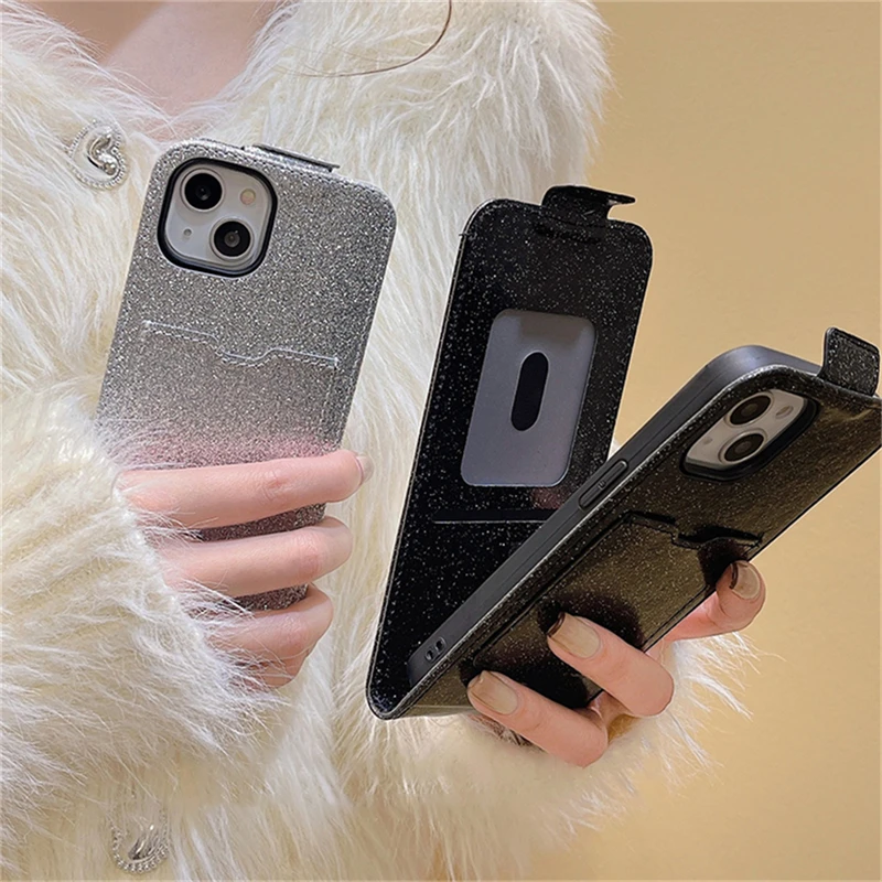 

11 чехол 14 откидной Pro для задней панели, мягкий чехол с отделением для карт, стильный 13 ударопрочный 12 Блестящий держатель для Iphone, чехол для телефона с роскошным слотом