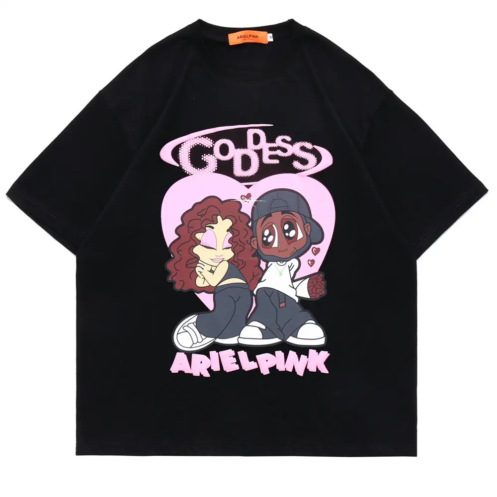 

Men's T-shirt Cotton O-neck Fashion Couples Top Men's Clothing Harajuku Summer Short Sleeve Streetwear Short Sleeve T-shirts