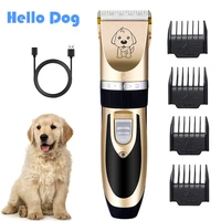 electric pet hair clippers dog haircut trimmer shaver usb rechargeable cat hair cutting remover machine grooming kit