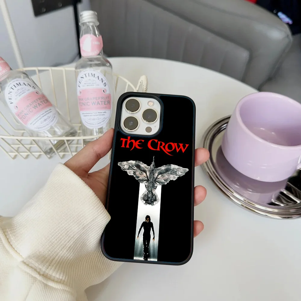 Чехол C- CROW для телефона IPhone 11 12 13 14 15 16 Plus Pro Max зеркальный акриловый чехол из