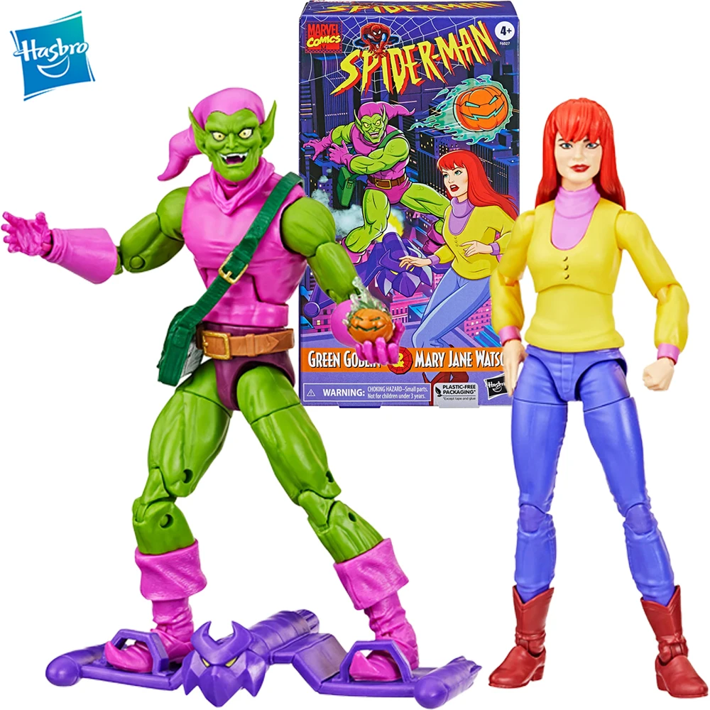 

[В наличии] Hasbro серия Marvel Legends Mj Ватсон и Зеленый Гоблин, 2 шт. в упаковке, 6-дюймовая Коллекционная модель, экшн-фигурка, игрушка