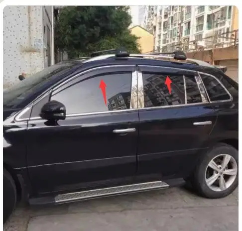 Оконный козырек для Renault Koleos 2009 2012 ветрозащитный экран с хромированной отделкой в