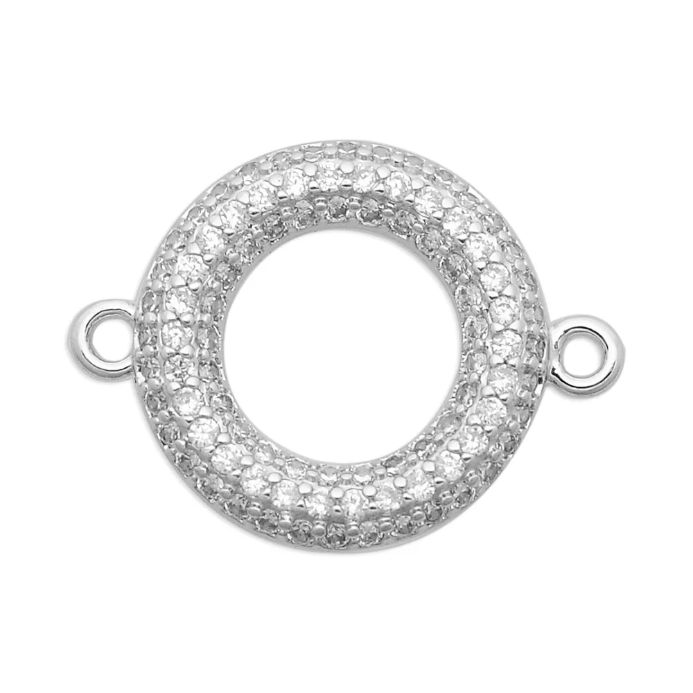 100% латунь медь циркон геометрический Стандартный подвесной разъем оптовая