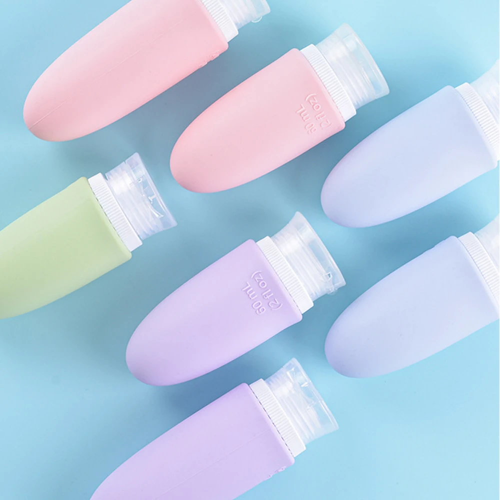 Силиконовая дорожная бутылка Переносная многоразовая Контейнер для лосьона