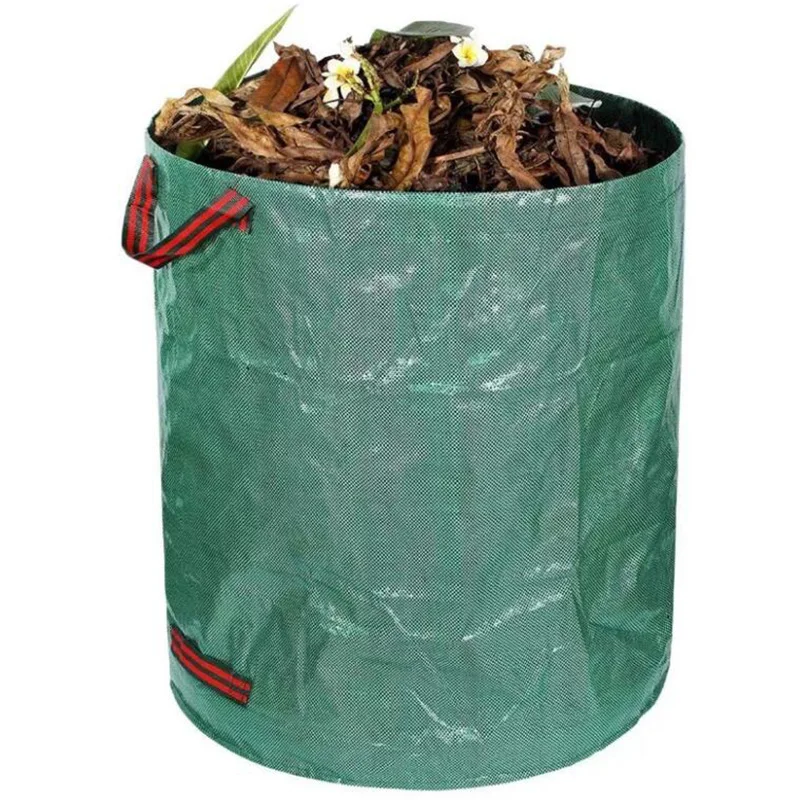 

Вместительный садовый мешок для хранения мусора, многоразовый мешок с листьями для мусора, складные мусорные баки, контейнер для сбора