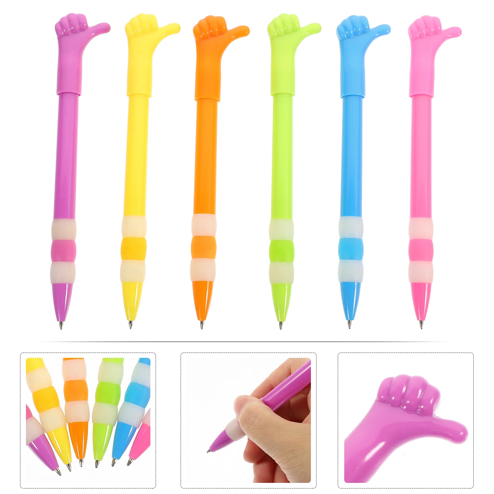 

Cartoon Pen Thumbs Pens Children Portable Writing Unique Ballpoint Adorable Kids