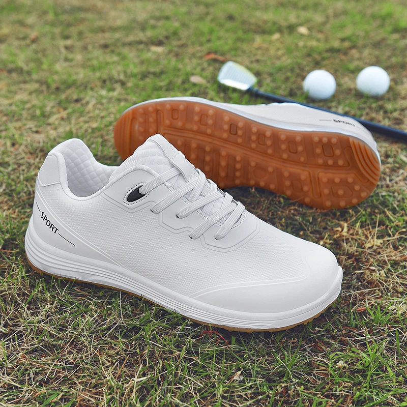 Professional Men's Golf Shoes Waterproof Grass Walking Shoes Nail-free Non-slip Sports Shoes Fashion Comfortable Golf Sneakers