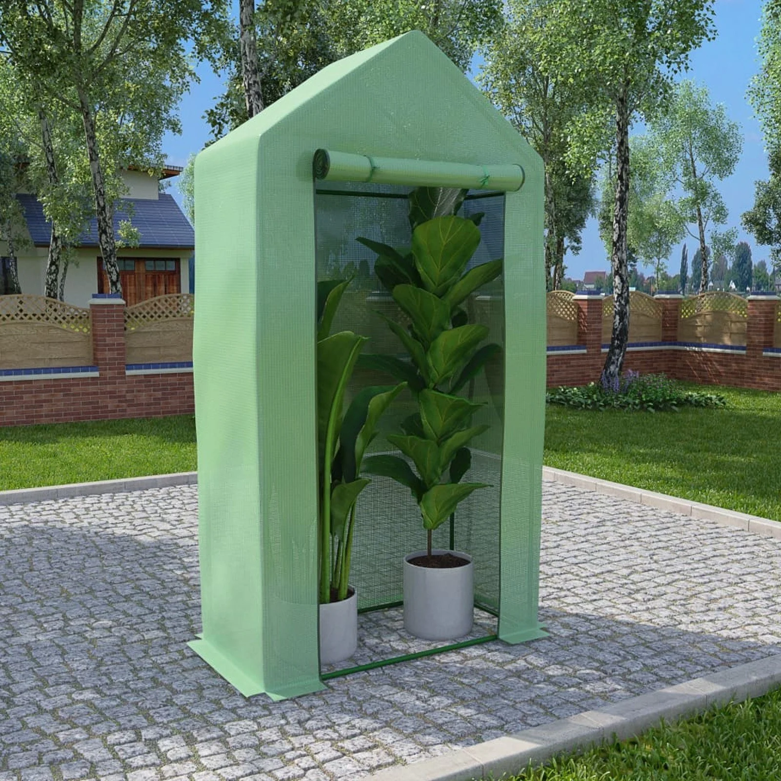 

Greenhouse with Steel Frame 5.4 ft² 39.4"x19.7"x74.8"
