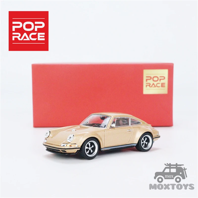 

POPRACE 1:64 964 Singer Gold Diecast Model Car