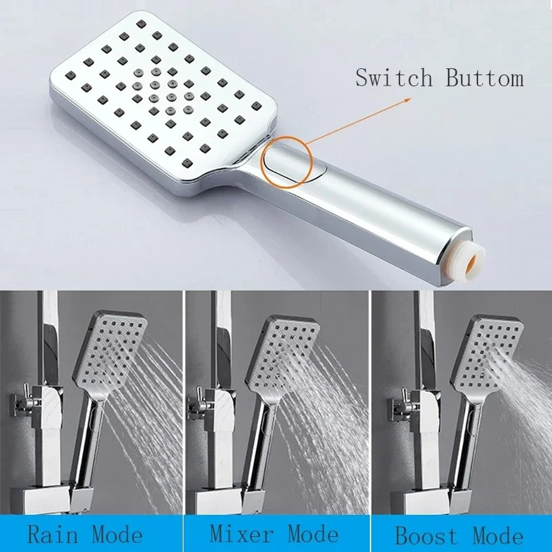 Хромированная термостатическая душевая система для обустройства дома латунные