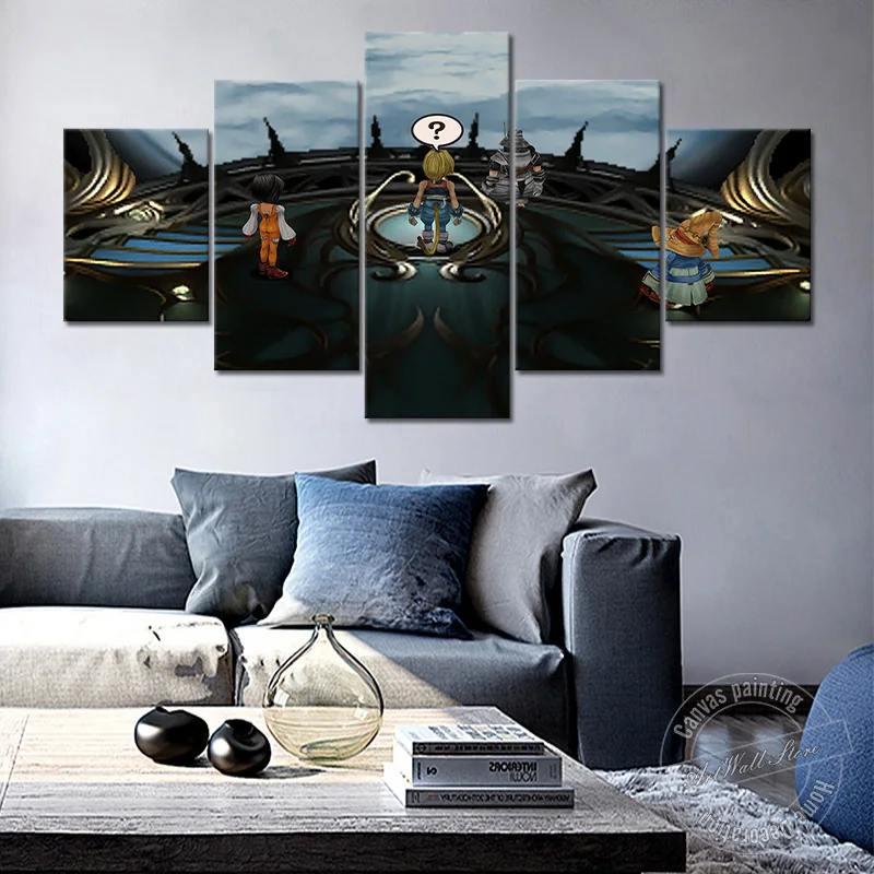 

Финальная фантазия видео игра плакат холст искусство стены картина для гостиной Декор стены стикер художественное произведение Настенная ...