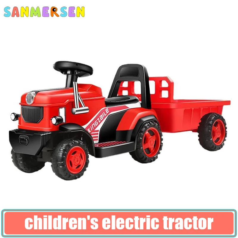 Automobile Charging 4 Wheels Motorcar Ride Cars For Kids Electric Tractor Boy Present