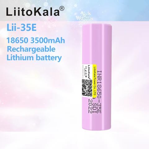 LiitoKala INR18650 35E 3500 мАч литиевая батарея