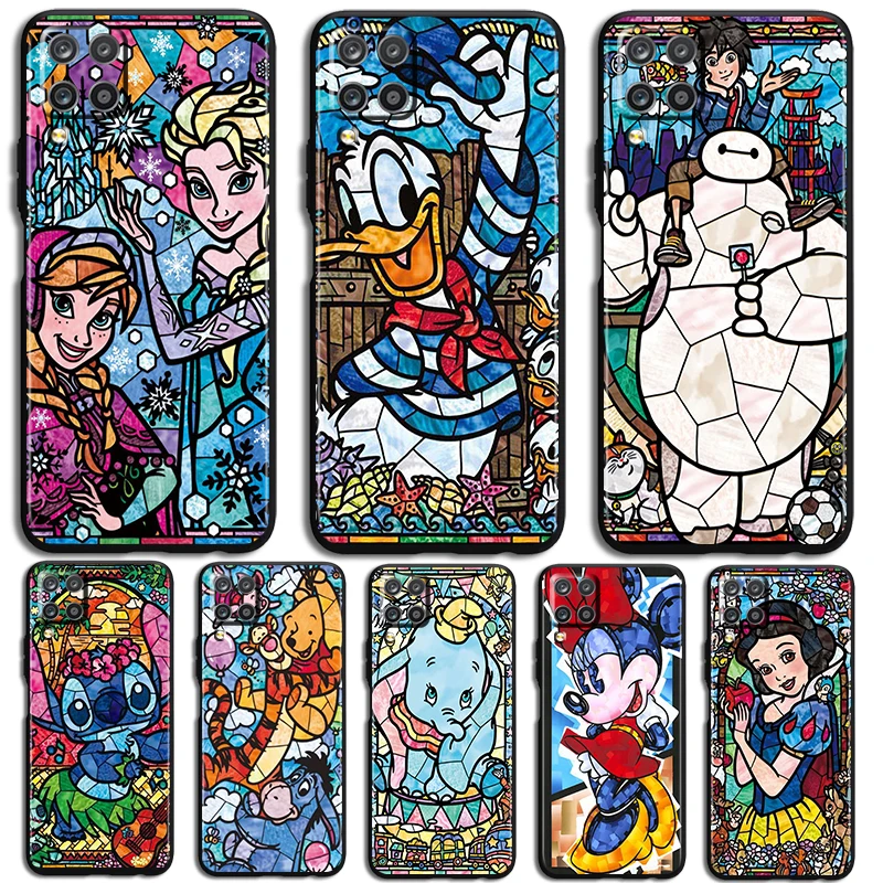Sleeping BeautyRetro color art Phone Case For Samsung Galaxy A73 A72 A71 A70 A53 A52 A51 A50 A42 A41 A40 A33 A32 31 30 30S Black