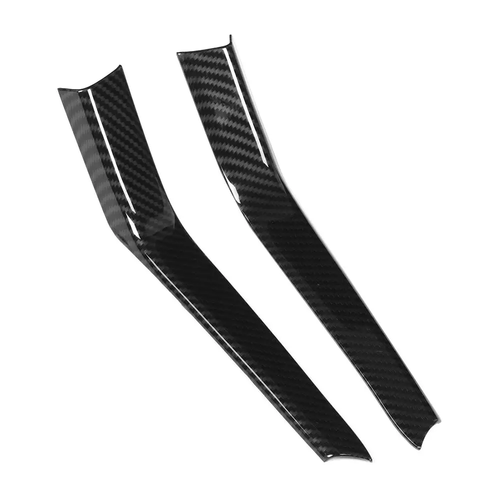 Penutup Tempat Gelas 2 Buah Serat Karbon Setrip Potongan Pemegang Cangkir Air Modis