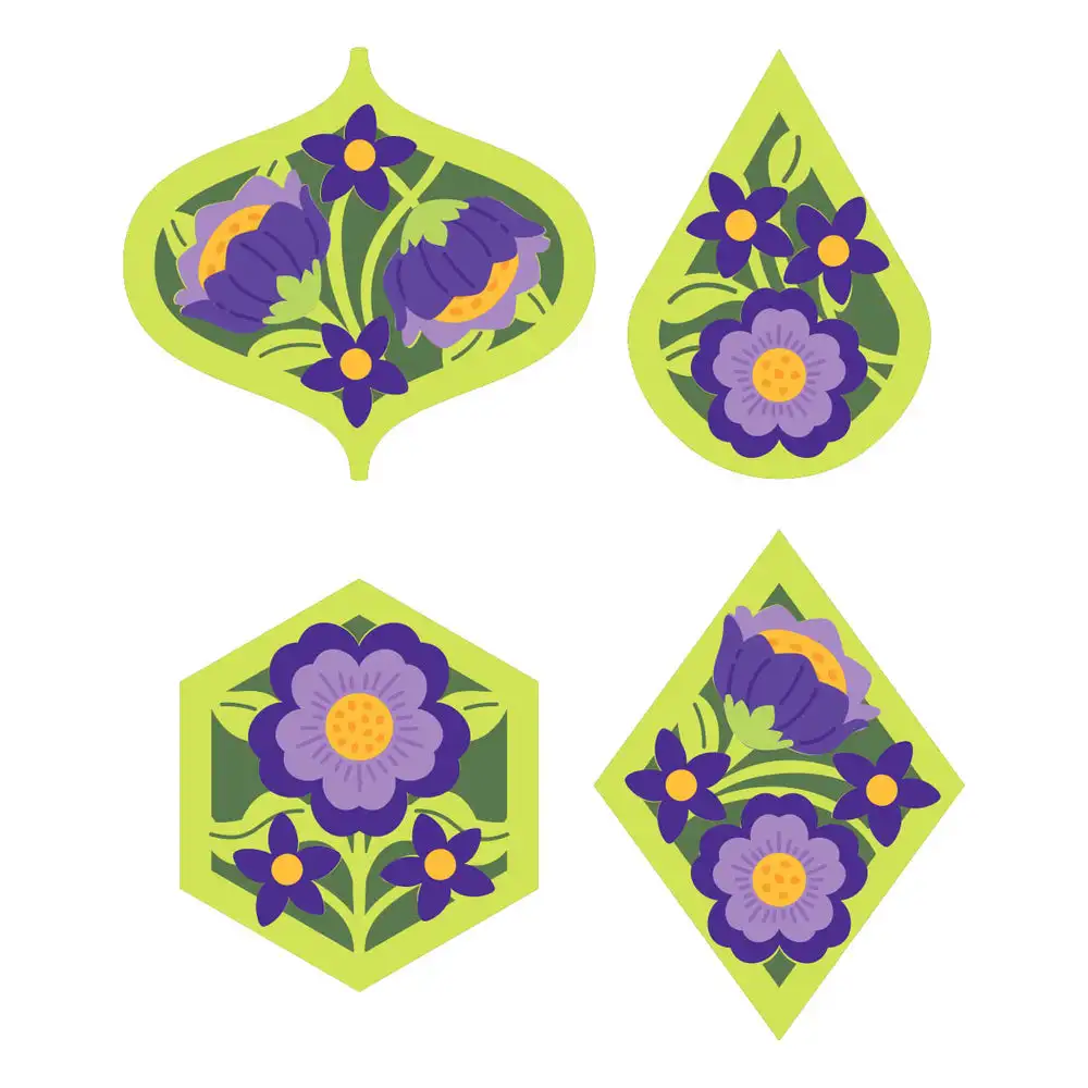 

Floral Mini Tiles 2023 New Metal Cutting Dies Scrapbook Diary Decoration Embossing Template Diy Greeting Card Blade Punch