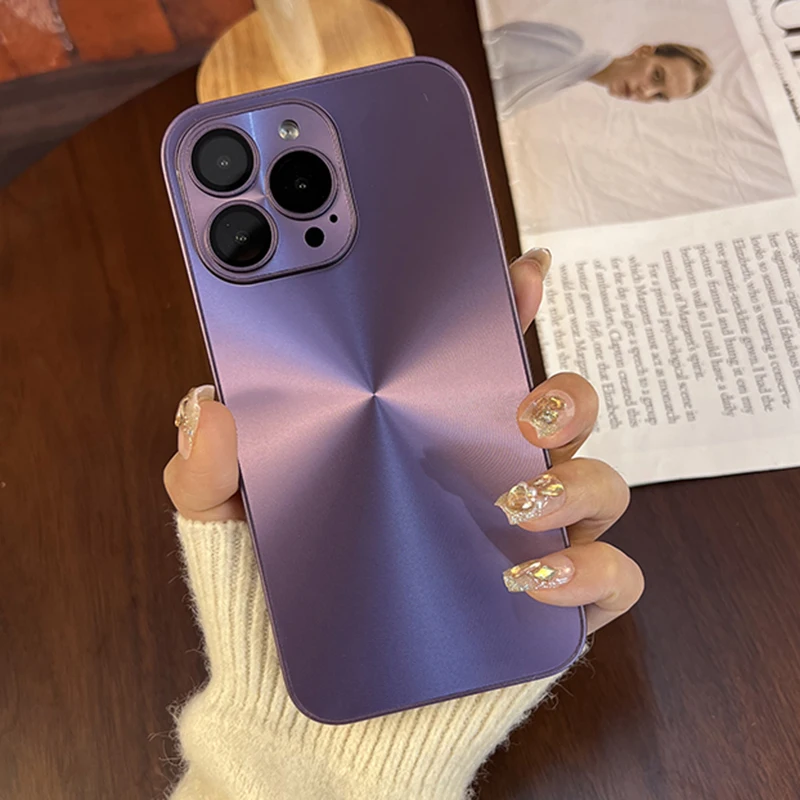 

Luxury Colorful Laser Matte Case For iPhone 14 13 12 11 Pro Max iPhone14 Full Protection Aurora Hard TPU Camer Lens Glass Covers