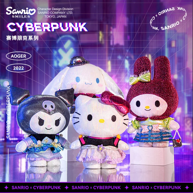 

Sanrio kawaii Hello Kittys Stuffed Animal High-End And High Quality Cyberpunk Series Stuffed Toys Plushier Cute Plush Dolls