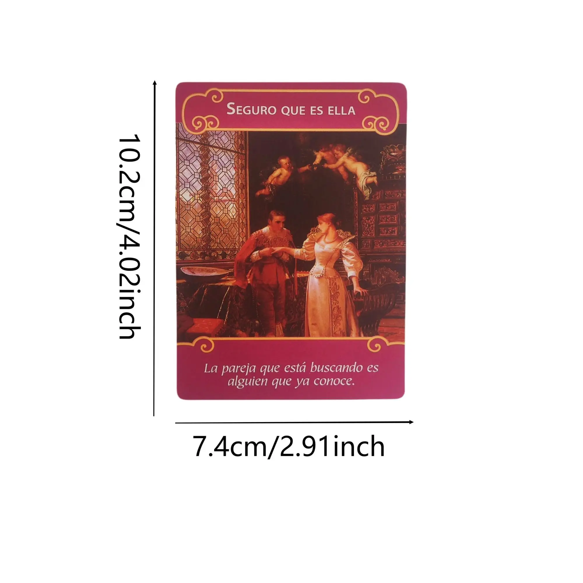 Лос-анджелес Дел Amor Español Oracle Card Box Романтические Ангелы Испанский Таро Для