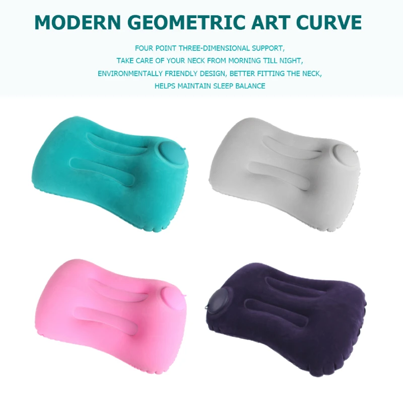 

Дорожная надувная подушка U-образной формы, надувной портативный летательный аппарат для сна, мягкая подушка для шеи