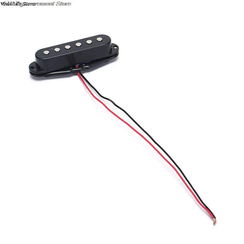

1pc Single Coil Sound Pickup for 6 Strings Electric Guitar Harmonious Easy to Install Black