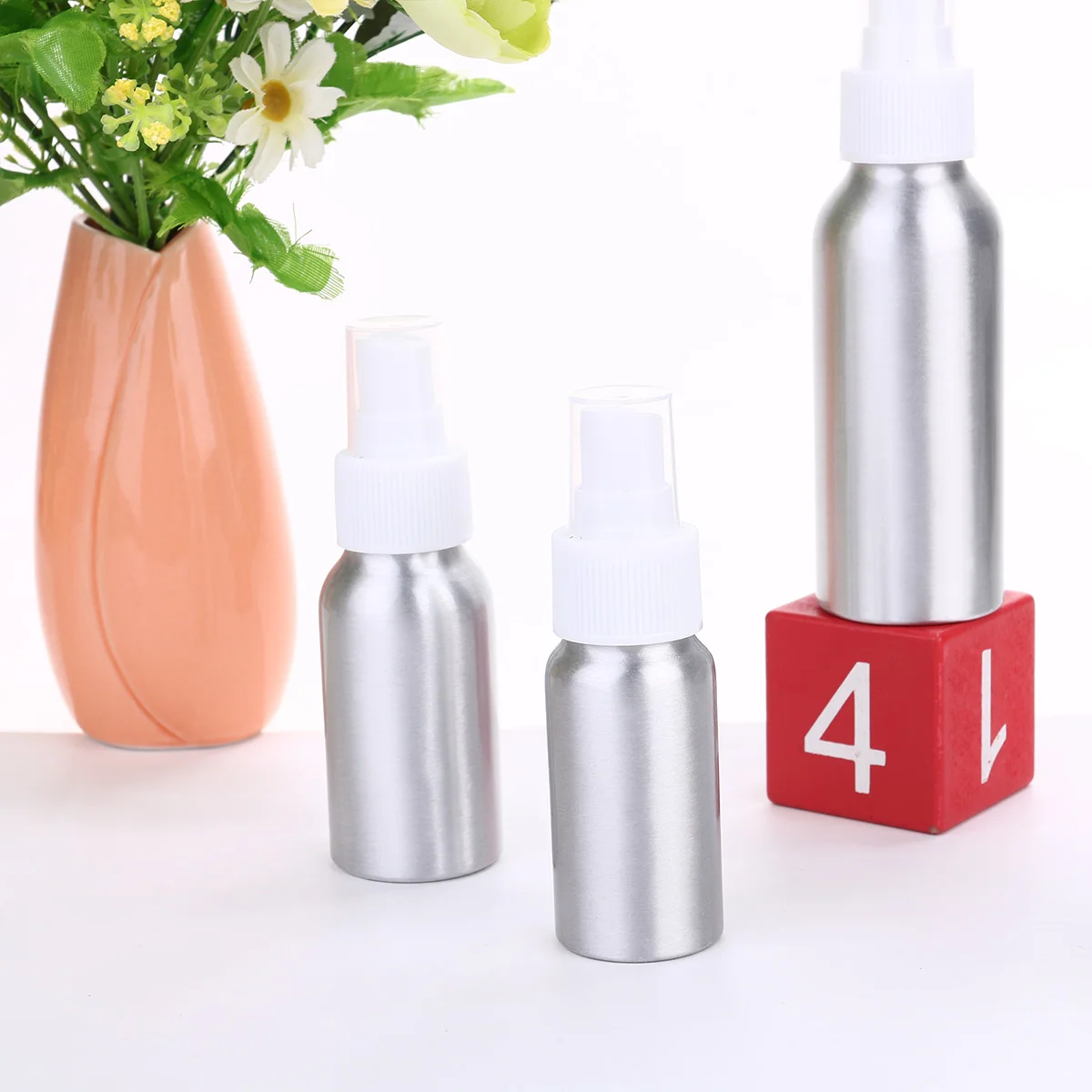

3Pc Spray Bottles Empty Aluminum Spray Bottles Refillable Atomizers Spray Bottles for Travel Essential Oil Cleaning Products