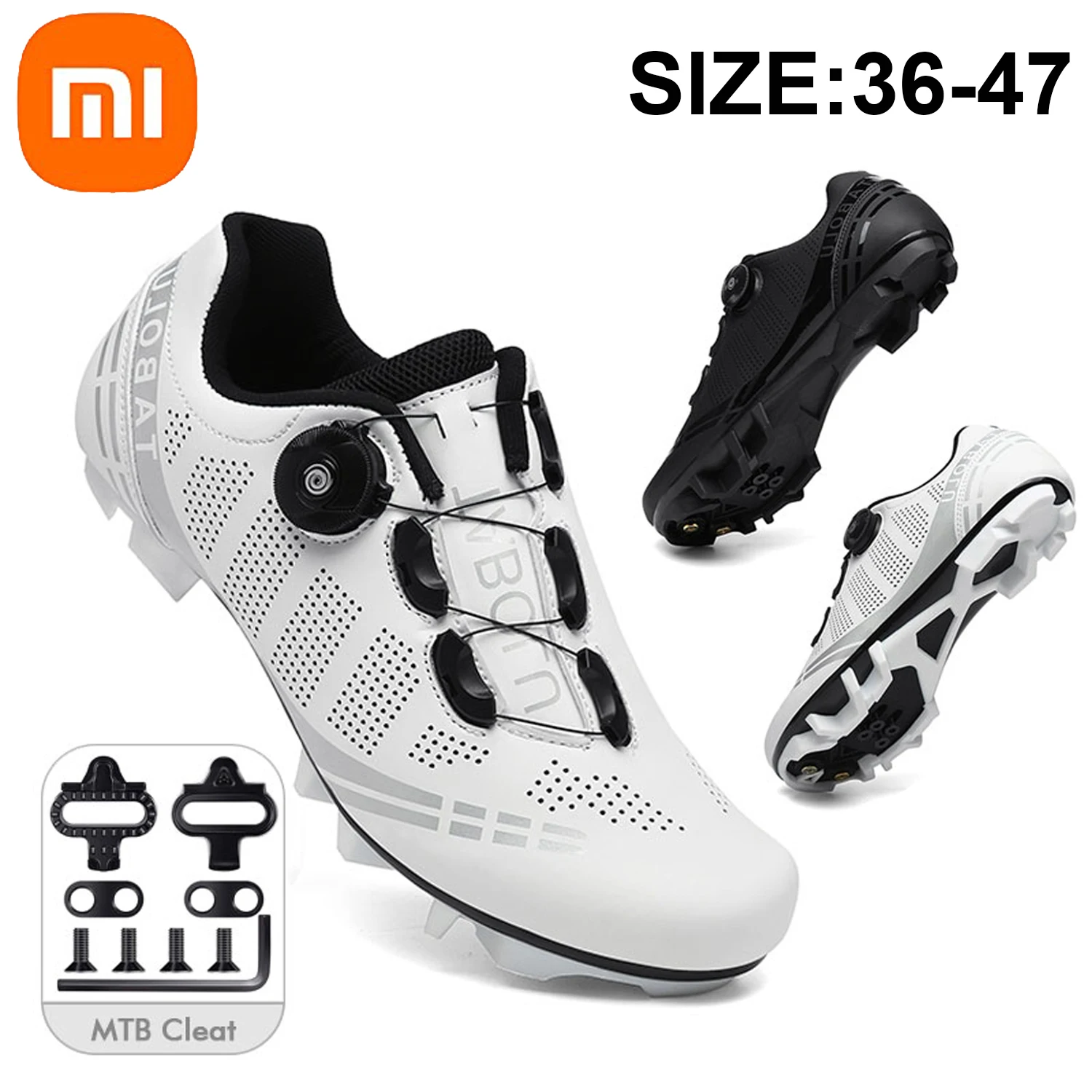 

Xiaomi Mijia Mtb Cycling Shoes Men Speed Bicycle Sneaker SPD Road Cycling Shoes Women Mountain Biking Footwear Flat Cleats Shoes